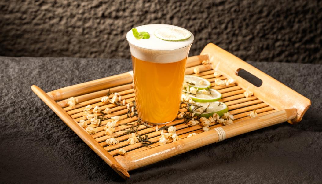 火鍋春季甜品，加盟店新品，抹茶奶豆腐！